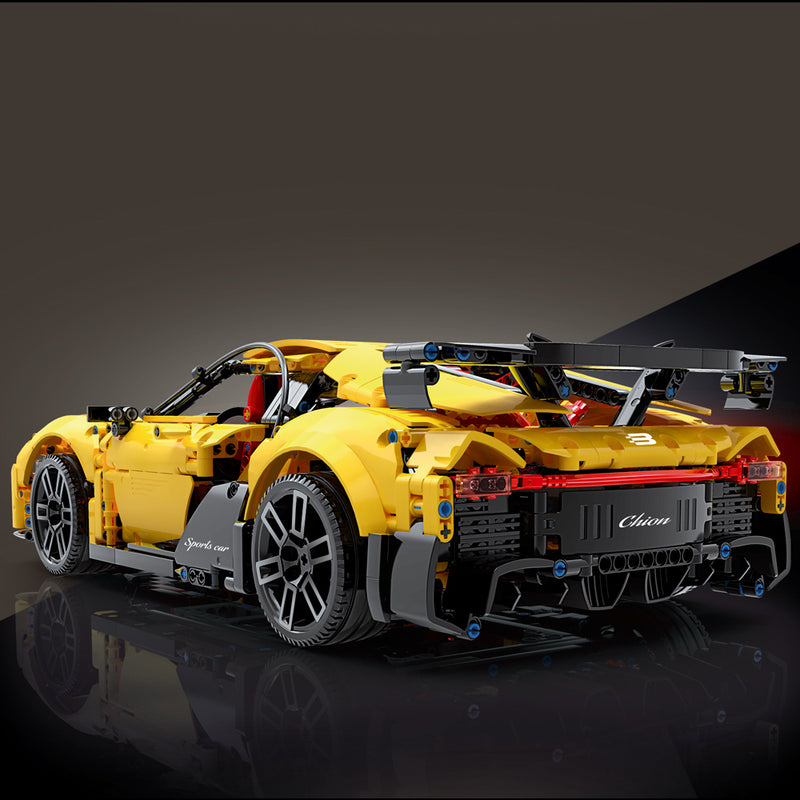 Technik Auto für Bugatti, Technik Ferngesteuert Auto Technik Rennwagen mit Motoren Bauset Kompatibel mit Lego Technik (2003 Teile)