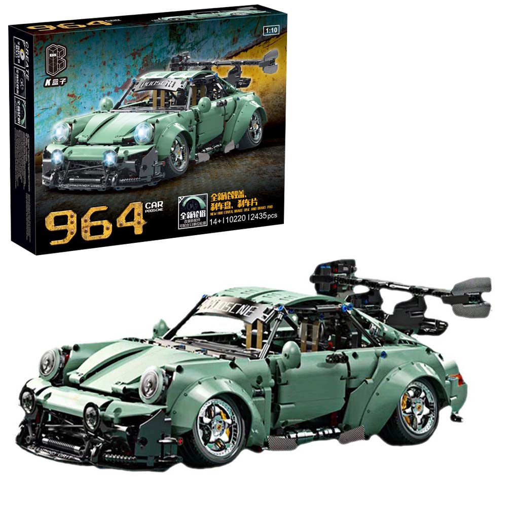 Technik Supercar Porsche 964, 2435 Teile Technik Sportwagen Ferngesteuert Auto Mit Motoren, Technic Rennwagen Modellbau Klemmbausteine Kompatibel mit Lego Technik