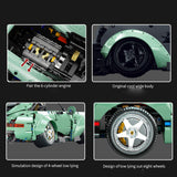 Technik Supercar Porsche 964, 2435 Teile Technik Sportwagen Ferngesteuert Auto Mit Motoren, Technic Rennwagen Modellbau Klemmbausteine Kompatibel mit Lego Technik