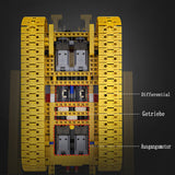 CADA Master C61056w Technik Bulldozer Mit 7 Motoren, 2826 Teile Technic Raupen-Bulldozer groß Bausatz Kompatibel mit Lego Technik