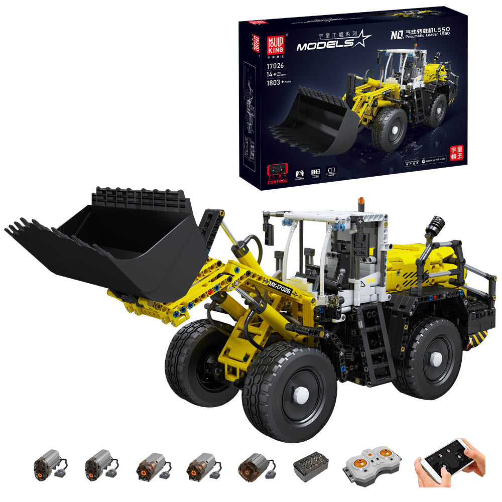 Technik Bulldozer Modell, 1803 Teile Technic Bulldozer Ferngesteuert Bulldozer Motorisierte Custom Bausteine Kompatibel mit Lego Technik