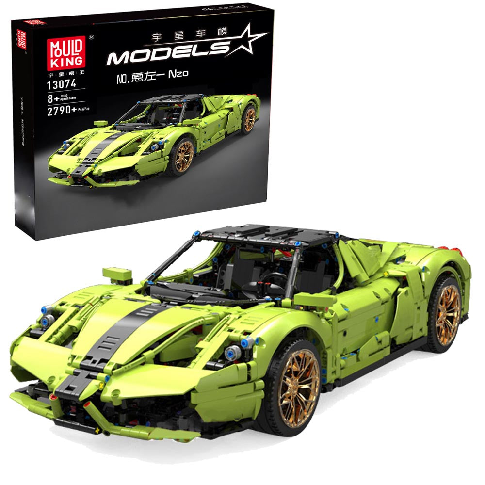 Technik Sportwagen Modell Ferrari Enzo, Mould King 13074, 2790 Teile Technik Rennwagen Bauset, Moc Klemmbausteine Kompatibel mit Lego Technik