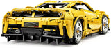 CADA Master C61057w Ferrari 488 Technic Bausteine, 3187 Teile 1: 8 Sportwagen Technik Ferngesteuertes Auto mit Motor und LED Beleuchtung Kompatibel mit Lego Technik (Kommt mit luxuriöser Originalverpackung)