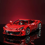 Ferrari 458 Italia Technik Sportwagen Modell, 3380 Teile Technik Rennwagen Modellbausatz, Technik Klemmbausteine Auto Bauset Kompatibel mit Lego Technic