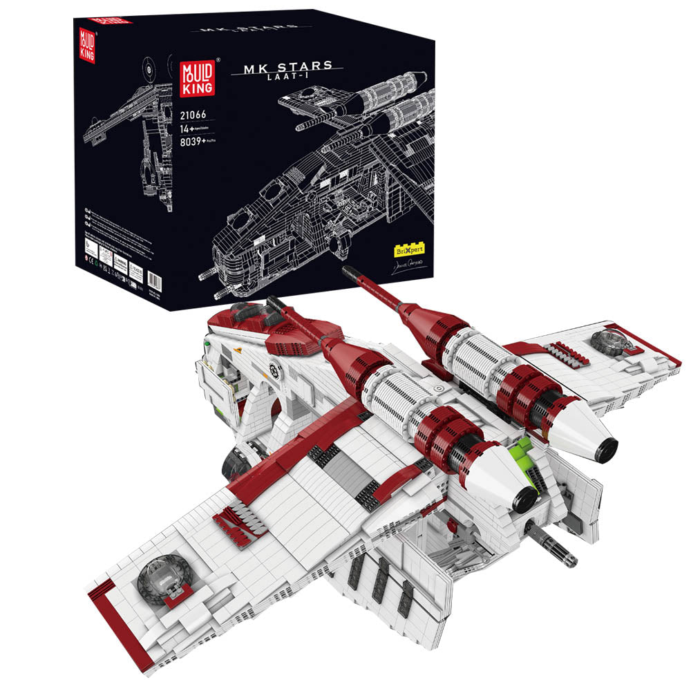 MK 21066 Venator Angriffskreuzer Modell, Republik Angriffskreuzer, 8039 Teile Mega Kreuzer Bausatz Kompatibel mit Lego Star Wars