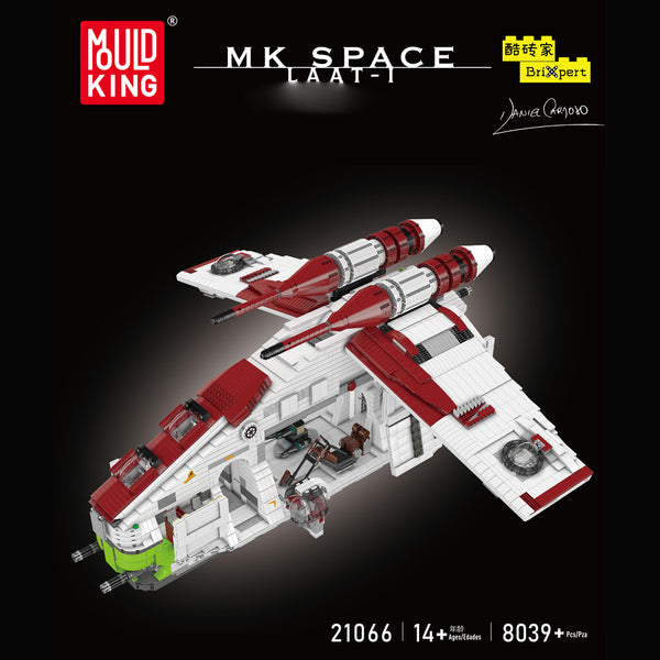 MK 21066 Venator Angriffskreuzer Modell, Republik Angriffskreuzer, 8039 Teile Mega Kreuzer Bausatz Kompatibel mit Lego Star Wars