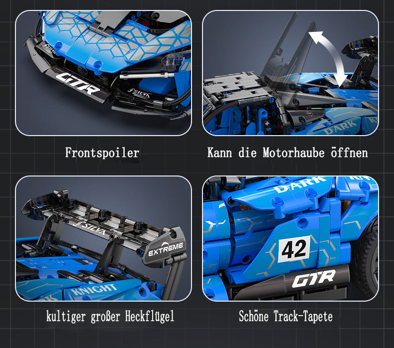 Technik Auto für Mclaren Senna, CADA C63003W, 2088 Teile Technik Sportwagen Motorisierte Modell, Technik Ferngesteuert Auto Custom Bausteine Kompatibel mit Lego Technik