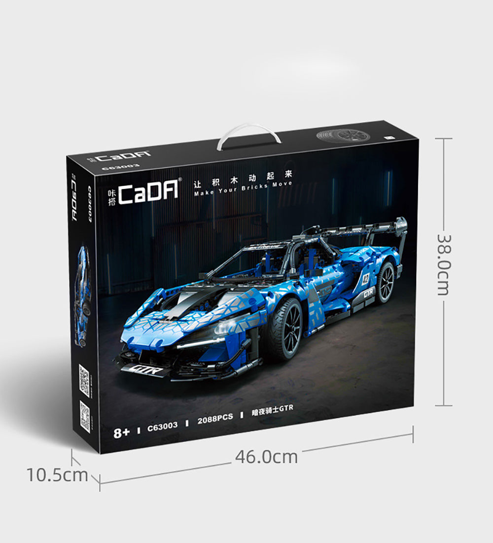 Technik Auto für Mclaren Senna, CADA C63003W, 2088 Teile Technik Sportwagen Motorisierte Modell, Technik Ferngesteuert Auto Custom Bausteine Kompatibel mit Lego Technik