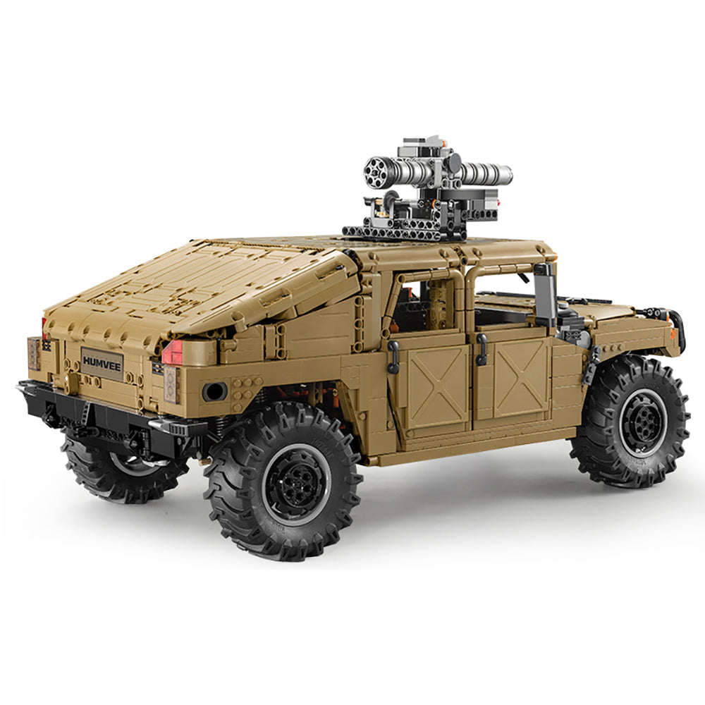 Technik Humvee 4X4 Offorader, Technik Ferngesteuert Geländewagen mit 5 Motoren, 3935 Teile Bausatz Kompatibel mit Lego Technik