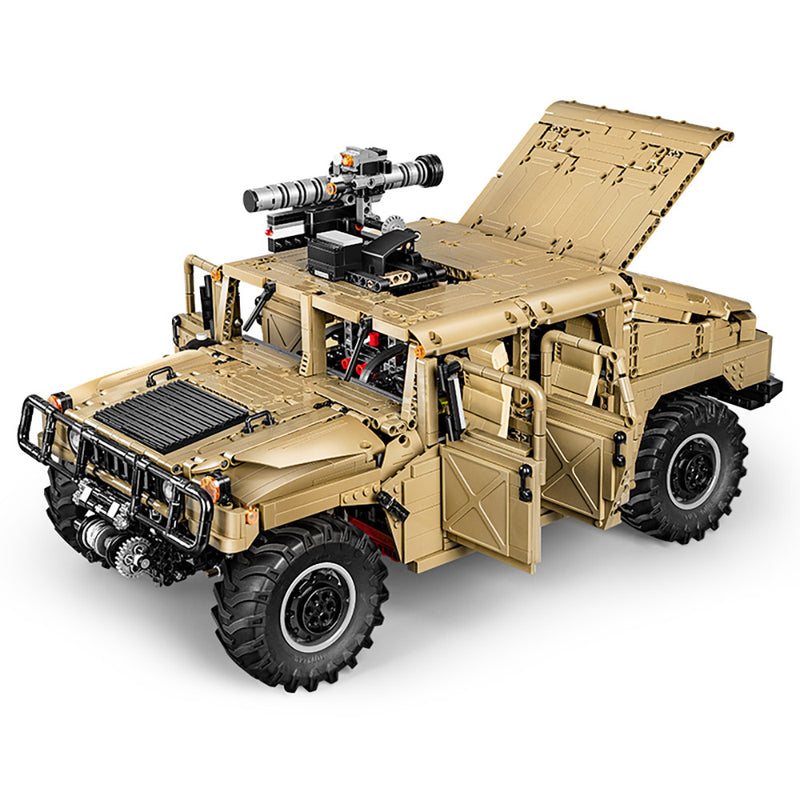 Technik Humvee 4X4 Offorader, Technik Ferngesteuert Geländewagen mit 5 Motoren, 3935 Teile Bausatz Kompatibel mit Lego Technik