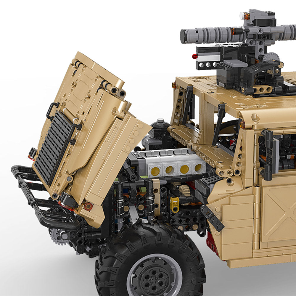 Technik Humvee 4X4 Offorader, Technik Ferngesteuert Geländewagen mit 5 Motoren, 3935 Teile Bausatz Kompatibel mit Lego Technik