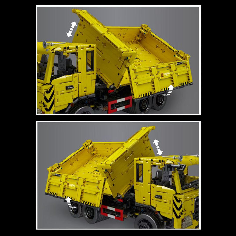 Technik LKW, 3206 Teile Technik Pneumatik Truck, Technic Ferngesteuert Auto mit 4 Motoren Bausatz Kompatibel mit Lego Technik