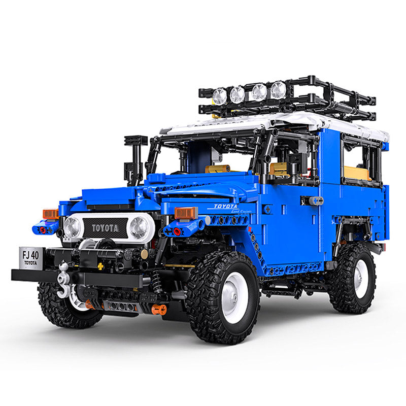 Technik Auto J40, Technik Ferngesteuert Offroader 4x4 Modell, 2101 Teile Bausteine Auto mit Motor und Fernbedienung