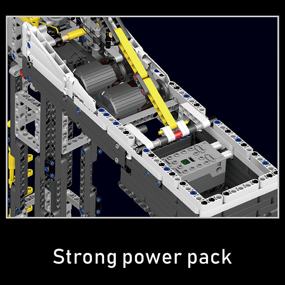 mk 17004 Technik Kran Ferngesteuert, 1797 Teile Technik Turmkran mit Motoren Modell, Technik Modell Bauset Kompatibel mit Lego Technik Turmkran