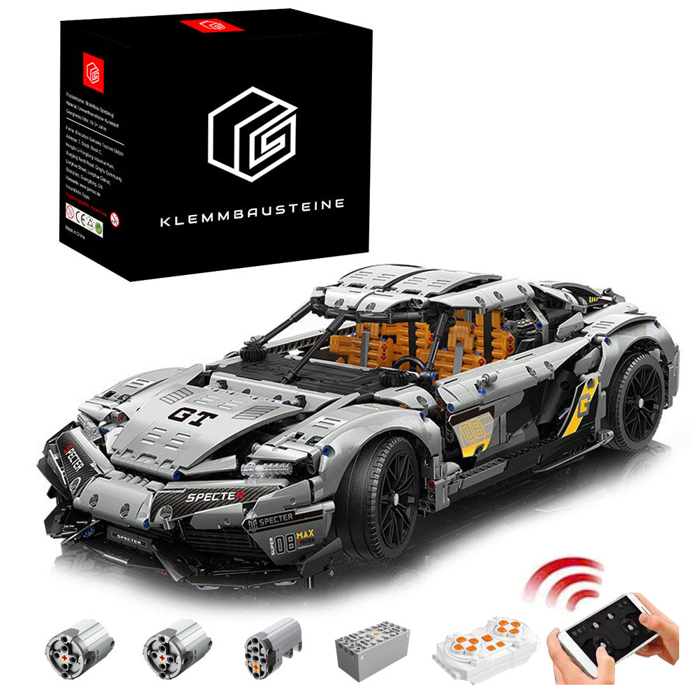 Technik Auto für Koenigsegg Modell, 3508 Teile Technik Auto Ferngesteuert Auto Motorisierte Sportwagen Modellbau Custom Bausteine Kompatibel mit Lego Technik Auto