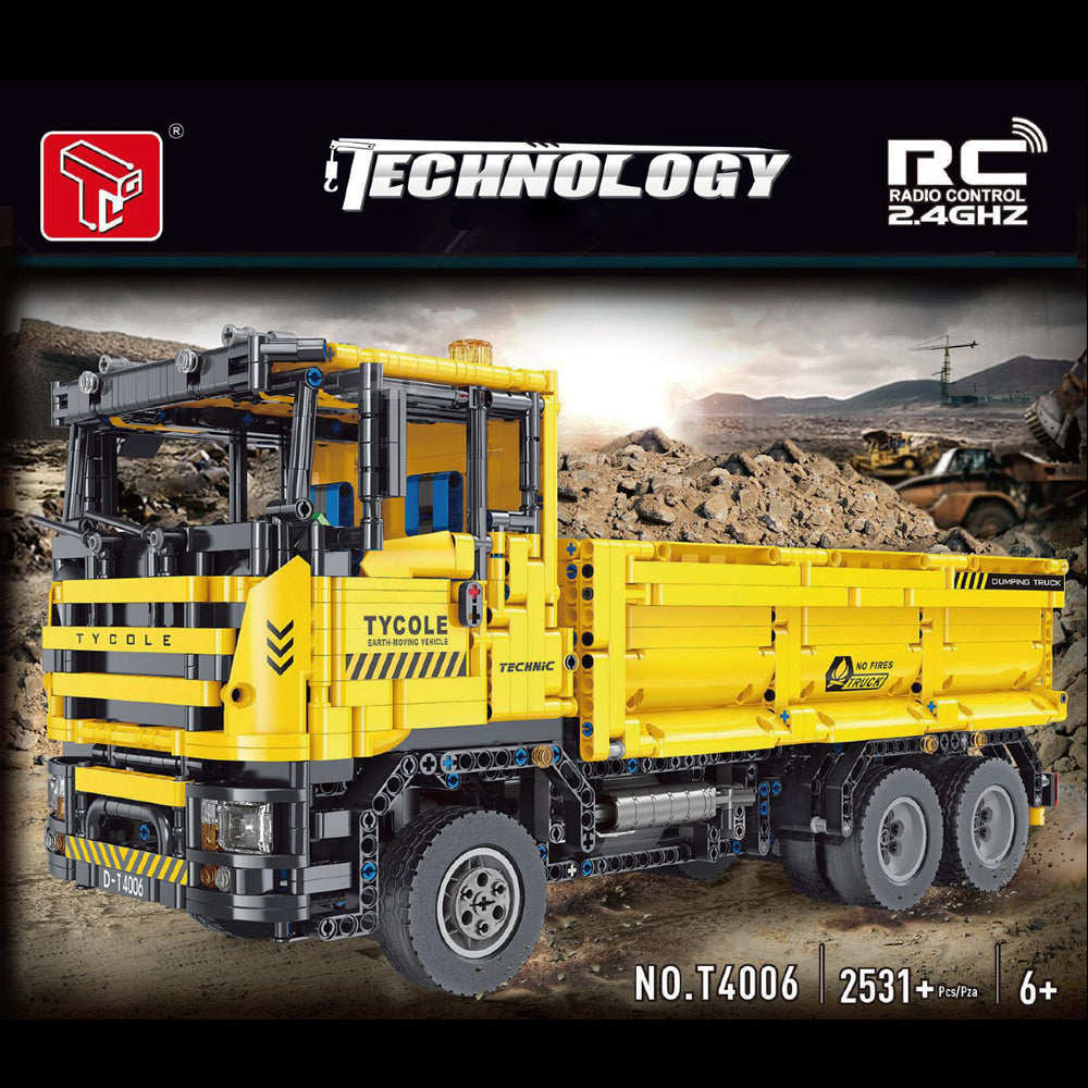 Technik Muldenkipper Ferngesteuert Modell, 2531 Teile Technik Kipper Technic Ferngesteuertes Auto mit Motor Modellbau Klemmbausteine Kompatibel mit Lego Technik