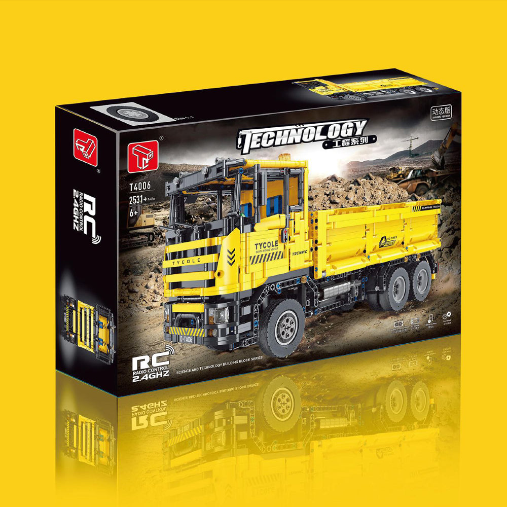 Technik Muldenkipper Ferngesteuert Modell, 2531 Teile Technik Kipper Technic Ferngesteuertes Auto mit Motor Modellbau Klemmbausteine Kompatibel mit Lego Technik