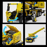 Technik Kran groß Mit 8 Motor, 3371 Teile Technik Schwerlastkran Technik Ferngesteuert Kranwagen Modellbau Klemmbausteine Kompatibel mit Lego Technik