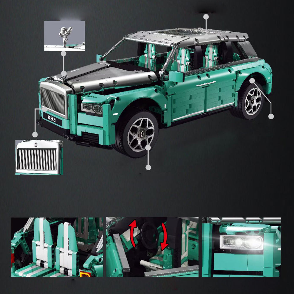 Technik Rolls-Royce Cullinan, 3161 Teile Technik Ferngesteuert Auto mit Motor Custome Bausteine Bauset Kompatibel mit Lego Technik