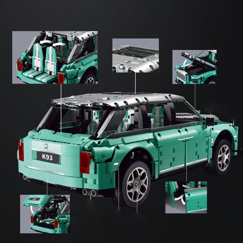 Technik Rolls-Royce Cullinan, 3161 Teile Technik Ferngesteuert Auto mit Motor Custome Bausteine Bauset Kompatibel mit Lego Technik