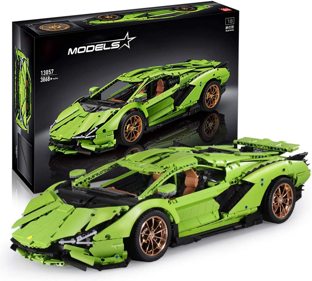 Technik Auto Lamborghini Centenario Supercar, Technic Sportwagen Modell Bauset, 3860 Klemmbausteine Kompatibel mit Lego Technik