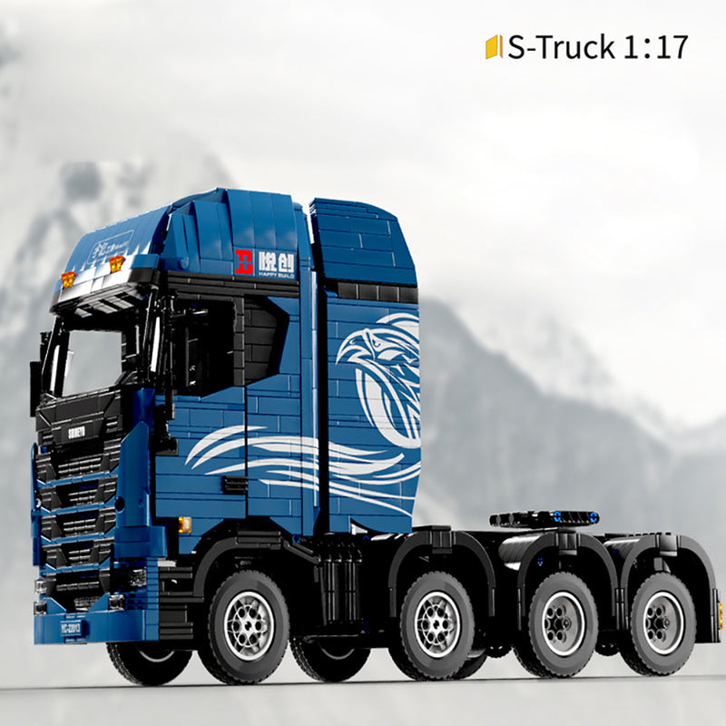 Technik LKW Ferngesteuert, YC-22013 Technic LKW, 2651 Teile Technik Truck mit 4 Motoren, LEDs Bauset Kompatibel mit Lego Technik