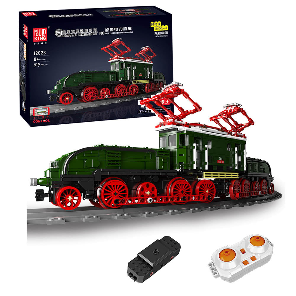 Technik Zug 0BB Technik Lokomotive Modell, 919 Teile Technik Zug 1189 Serie mit Schienen Custom Bausteine Kompatibel mit Lego Technik Zug