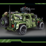 Technik Auto für Humvee 1:8 Modell, 3175 Teile Technik Offroader 4x4 Ferngesteuert Geländewage Motorisierte Modell, Custom Bausteine Kompatibel mit Lego Technik