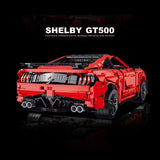 Technik Auto für Ford Mustang Shelby GT500, Technic Auto Ferngesteuert mit 5 Motor Bausatz, 3386 Teile Technik-Modell Kompatibel mit Lego Technik Ford