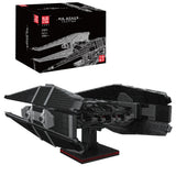 Kylo Ren's Tie Fighter Raumschiff für Lego Star Wars, 3758 Teile Groß Tie Fighter Mit Flügeln Modell Raumschiff Modellbau Set Kompatibel mit Lego Star Wars