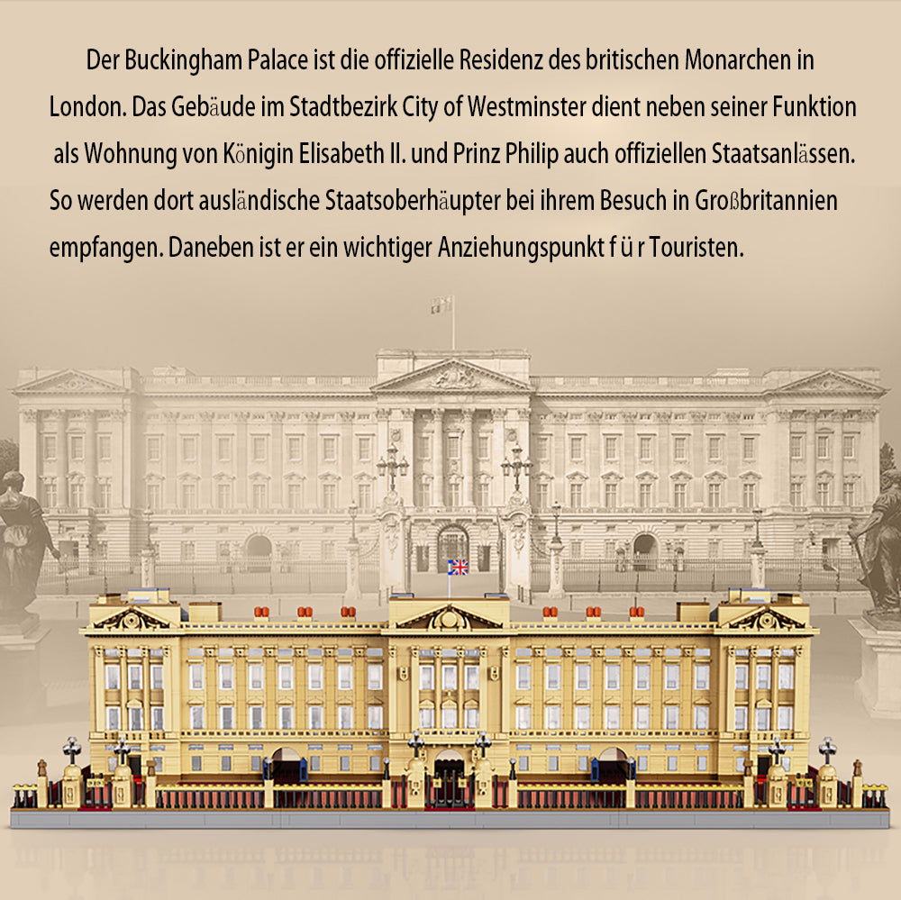 Architecture Buckingham Palace Modell, 5604 Teile Architecture Buckinghampalast Modell Bausatz Kompatibel mit Lego Architecture