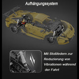 Technik Lamborghini Aventador LP700 Supersportwagen Modell, Technik Sportwagen Mit LED Beleuchtung Technik ferngesteuert Auto mit Motor Bausatz Kompatibel mit Lego Technik