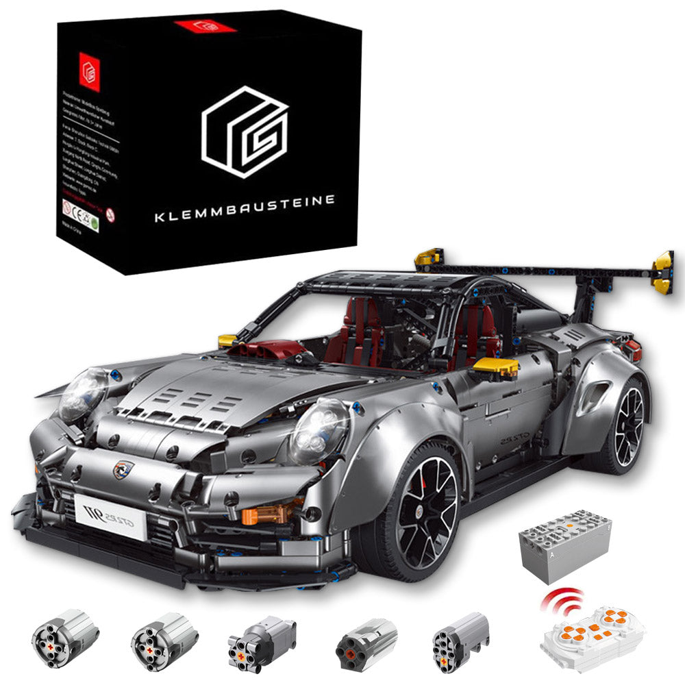 Technik Porsche GT2 RS Modell, TGL T5026 Technik Ferngesteuert Auto Modell mit App-Kontroller Klemmbausteine Bausatz Kompatibel mit Lego Technik