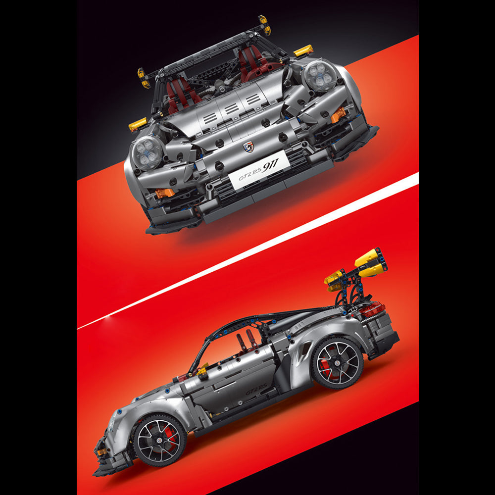 Technik Porsche GT2 RS Modell, TGL T5026 Technik Ferngesteuert Auto Modell mit App-Kontroller Klemmbausteine Bausatz Kompatibel mit Lego Technik