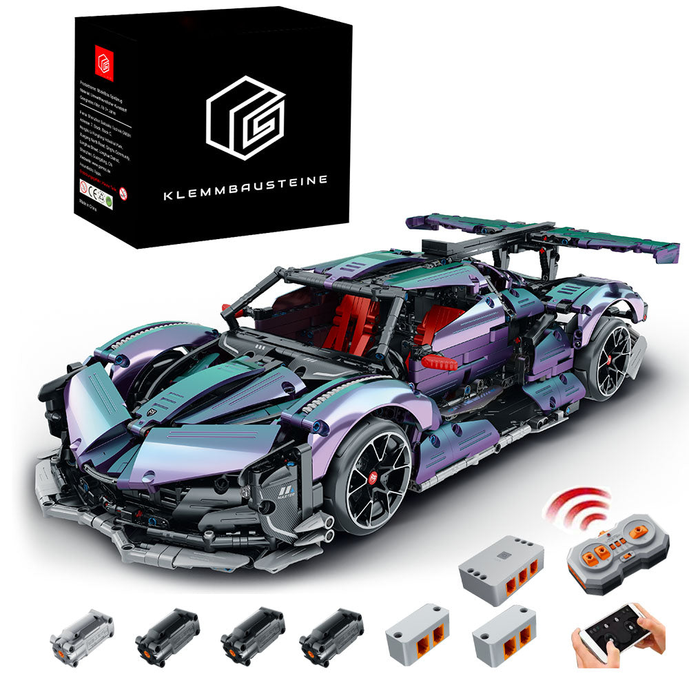 Technik Auto für Apollo IE, 2443 Teile Technik Sportwagen Technic Supercar Technik Auto Bauset Kompatibel mit Lego Technik Auto