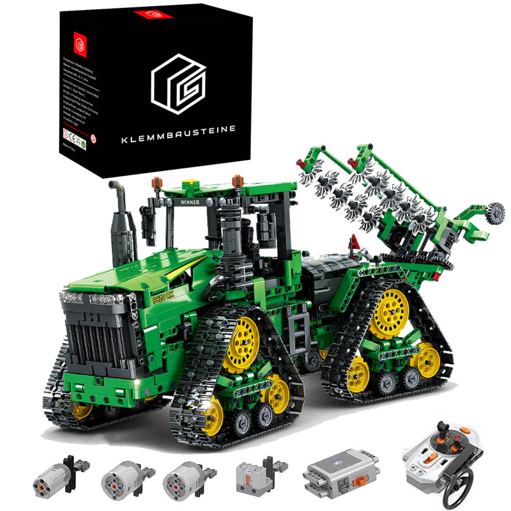 Technik Ferngesteuert Traktor Technik Raupentraktor Modell, 1706 Teile Technik Traktor Ferngesteuert Traktor Motorisierte Modell Kompatibel mit Lego Technik