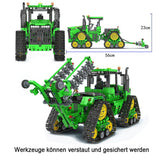 Technik Ferngesteuert Traktor Technik Raupentraktor Modell, 1706 Teile Technik Traktor Ferngesteuert Traktor Motorisierte Modell Kompatibel mit Lego Technik