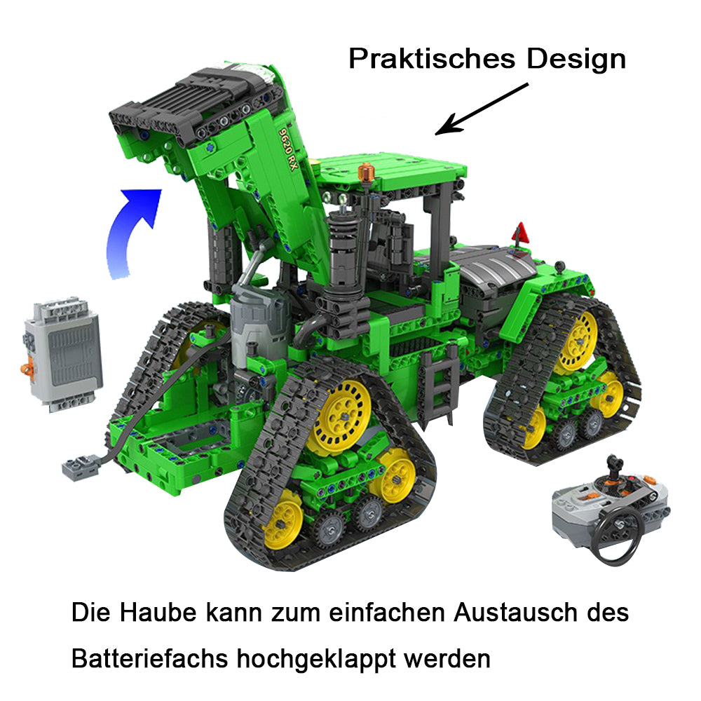 Technik Ferngesteuert Traktor Technik Raupentraktor Modell, 1706 Teile Technik Traktor Ferngesteuert Traktor Motorisierte Modell Kompatibel mit Lego Technik