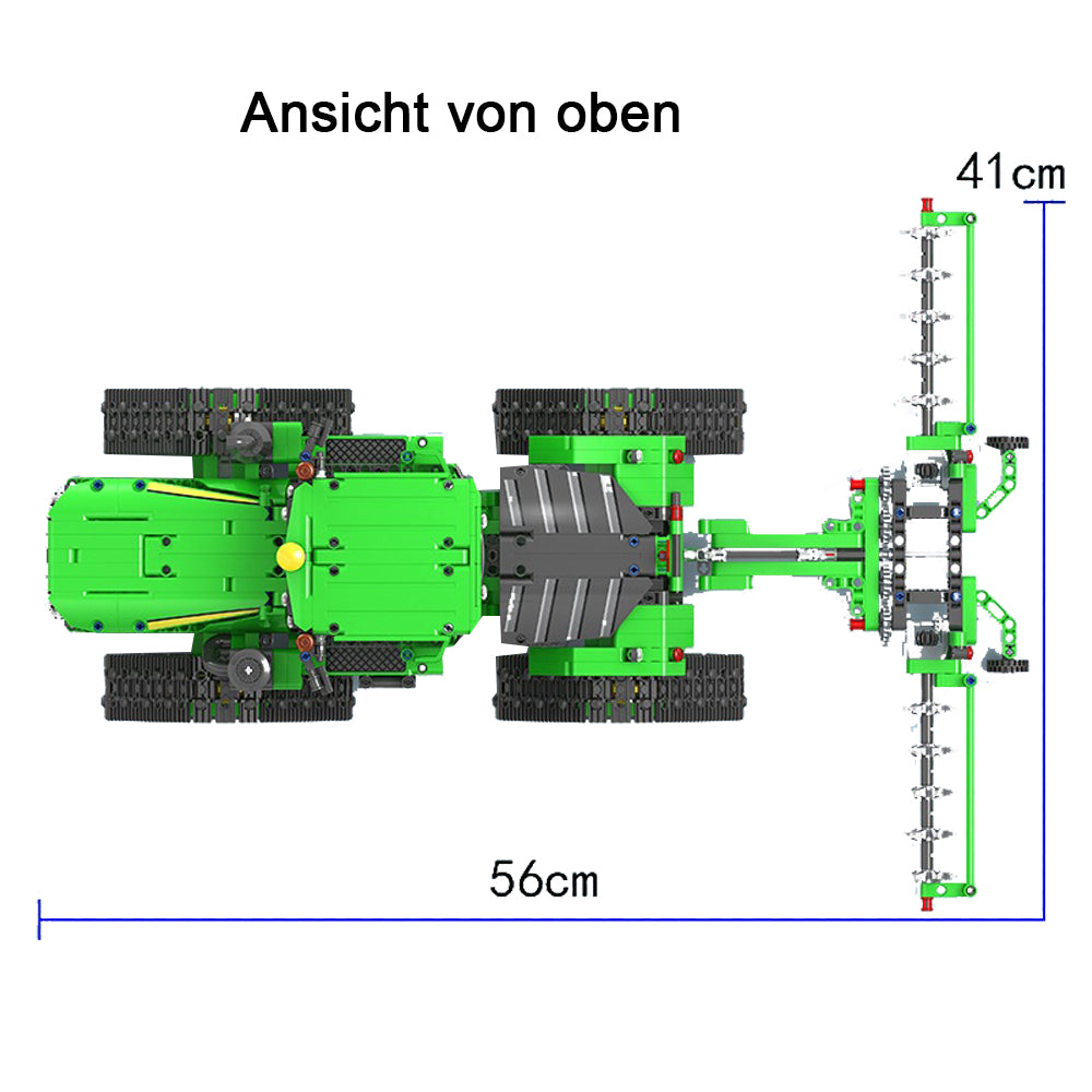 Technik Ferngesteuert Traktor Technik Raupentraktor Modell, 1706 Teile Technik Traktor Ferngesteuert Traktor Motorisierte Modell Kompatibel mit Lego Technik