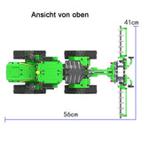 Technik Ferngesteuert Traktor Technik Raupentraktor Modell, 1706 Teile Technik Traktor Ferngesteuert Traktor Motorisierte Modell Kompatibel mit Lego Technik