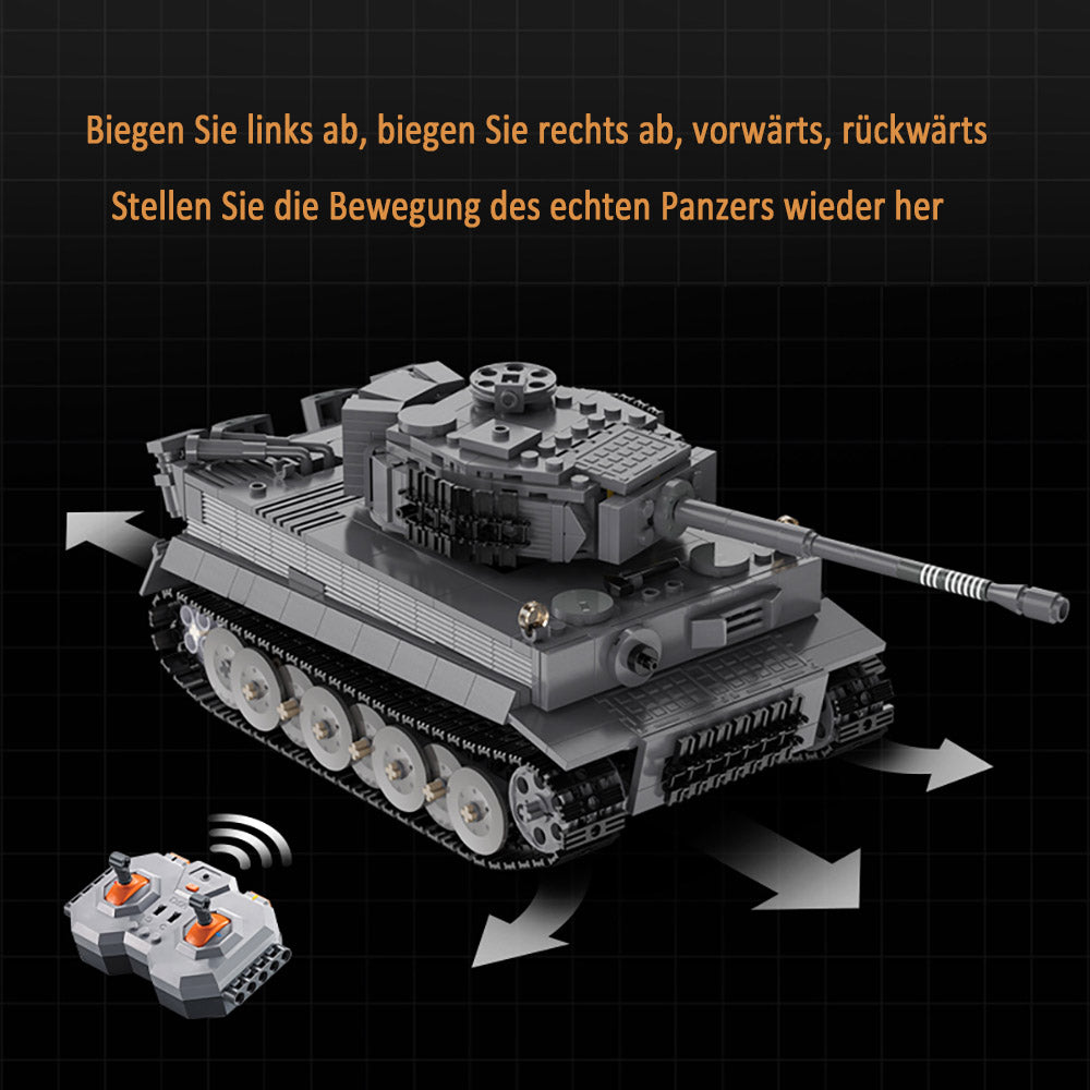 CADA C61071 Technik Panzer, 925 Teile Technik Tank Technic Ferngesteuert Panzer mit Motor Bausatz Kompatibel mit Lego Technik