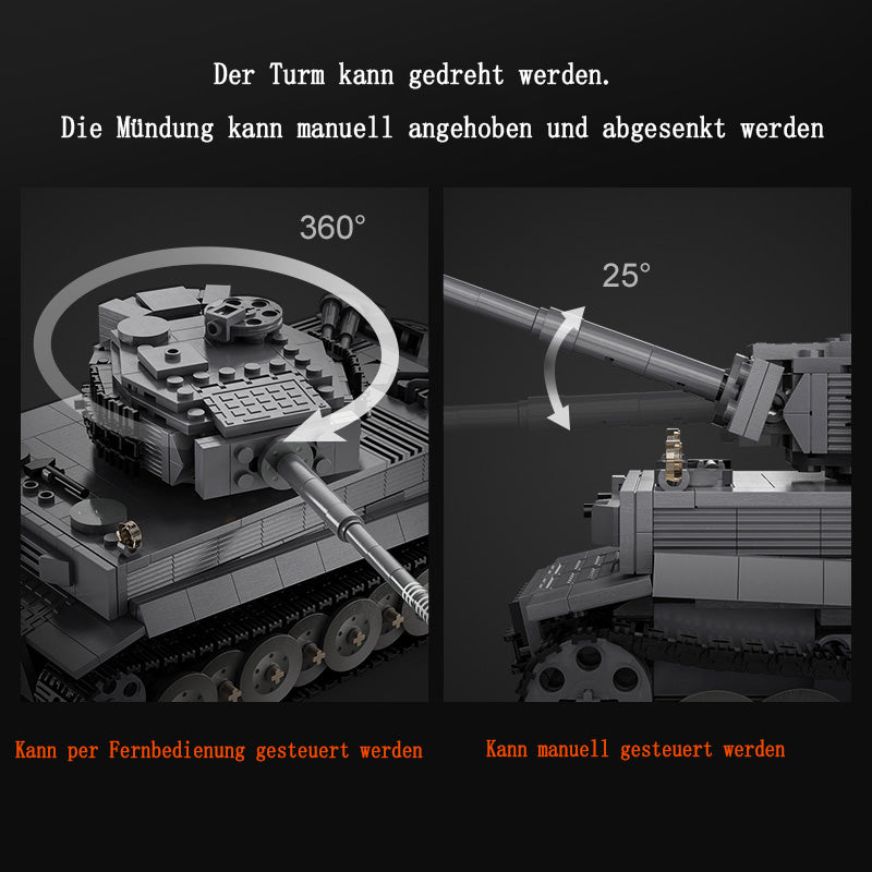 CADA C61071 Technik Panzer, 925 Teile Technik Tank Technic Ferngesteuert Panzer mit Motor Bausatz Kompatibel mit Lego Technik