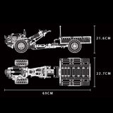 Technik Traktor Model, Mould King 17005, 1312 Teile Technik Ferngesteuert Traktor mit Motoren Bausatz Moc Klemmbausteine Kompatibel mit Lego Technik