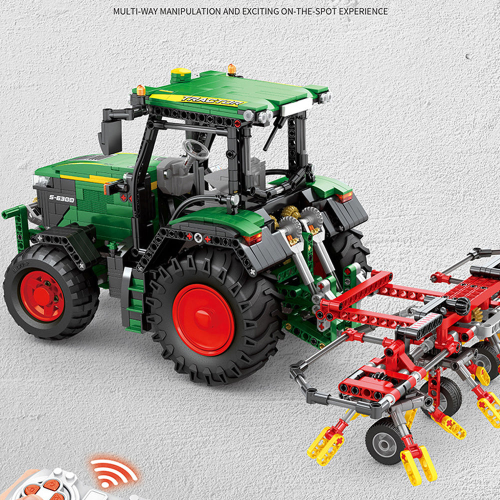 Technik Traktor Ferngesteuert, Technic Traktor 22015, Technik Tractor Groß, 1828 Teile Modell Bauset Kompatibel mit Lego Technik Traktor