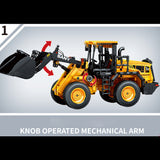 Technik Bulldozer Modell, Sembo712016, Technic Bulldozer ab 7 Kompatibel mit Lego Technik Bulldozer