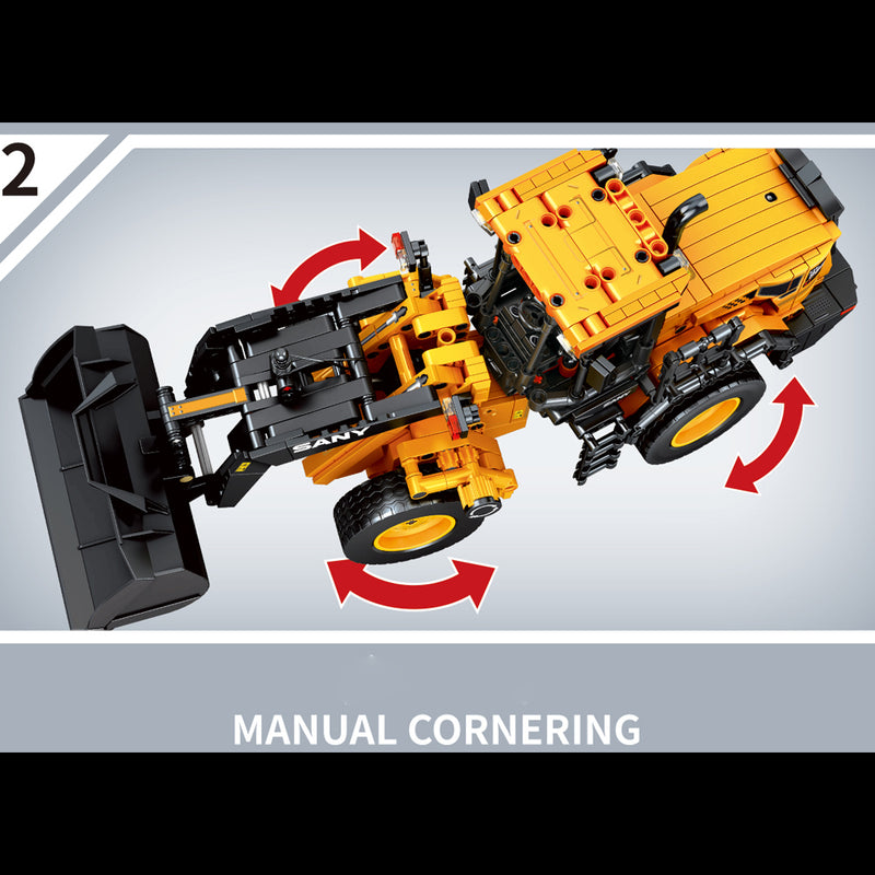 Technik Bulldozer Modell, Sembo712016, Technic Bulldozer ab 7 Kompatibel mit Lego Technik Bulldozer