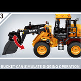 Technik Bulldozer Modell, Sembo712016, Technic Bulldozer ab 7 Kompatibel mit Lego Technik Bulldozer