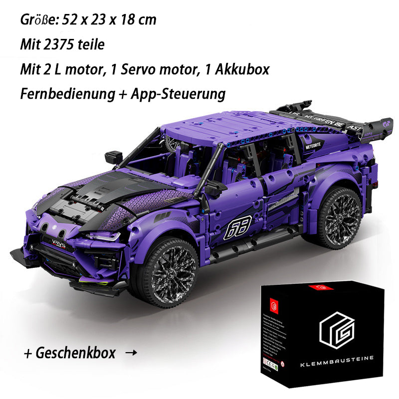 Technik Auto für Lamborghini Urus, 2375 Teile Technik Auto Ferngesteuert, Technik Geländewagen Motorisierte Modell Custom Bausteine Kompatibel mit Lego Technik