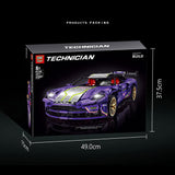 Technik Aston Martin DB11 Sportwagen, 2268 Teile Technik Ferngesteuert Auto mit Motor Technic Violett Supercar Custome Bausteine Bauset Kompatibel mit Lego Technik