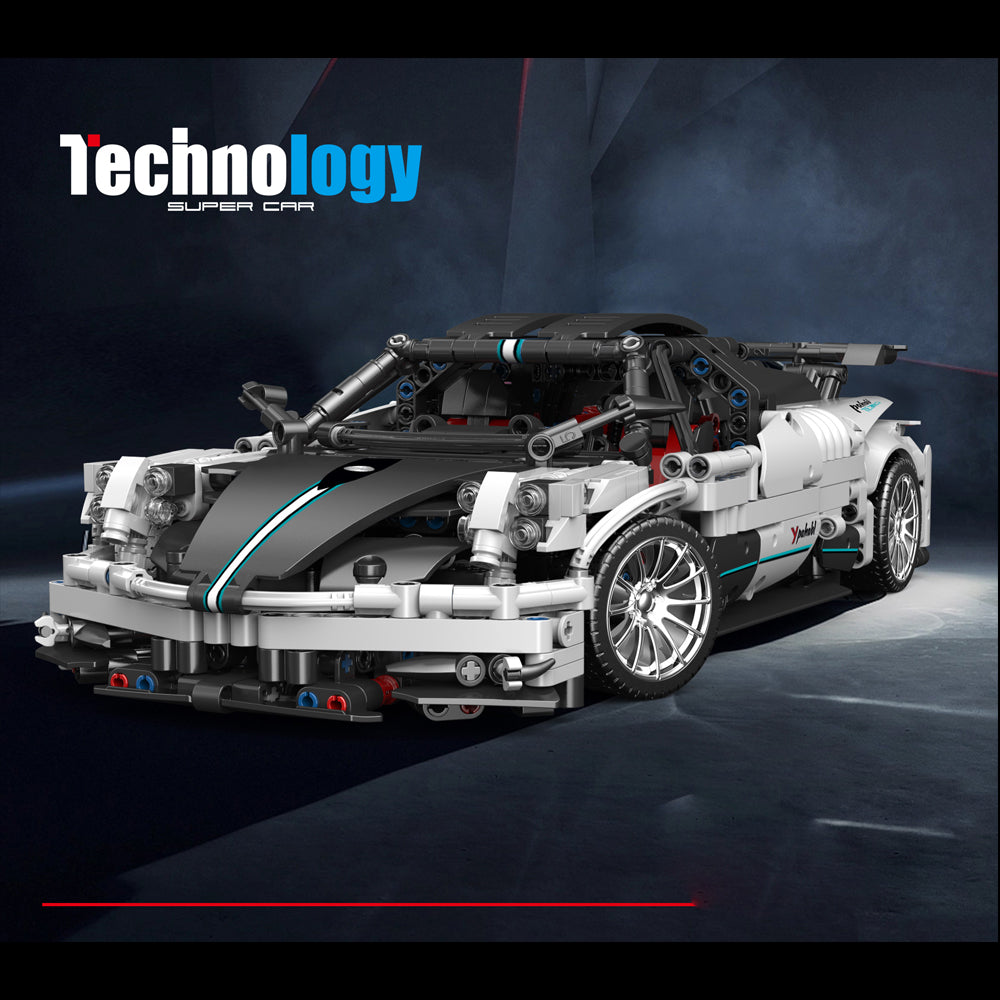 Technik Auto für Pagani Zonda, Technik Sportwagen Ferngesteuert Auto, Technik Supercar Motorisierte Modell Custom Bausteine Kompatibel mit Lego Technik